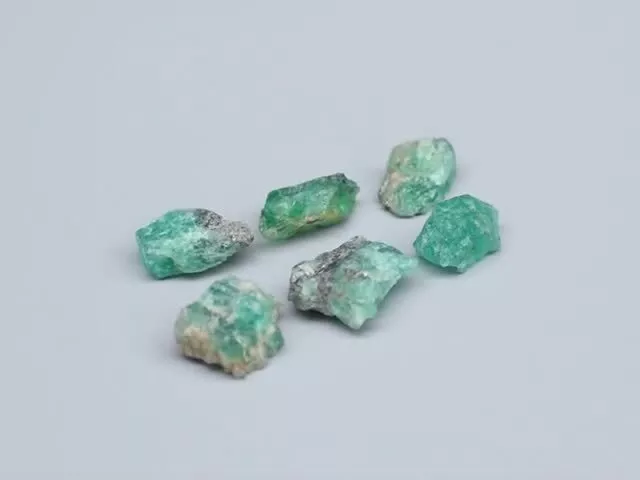 back view of Certified Gemstones Rough Unheated/Untreated Natural Emerald, Colombia - 5.73ct