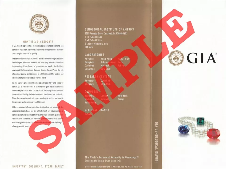 GIA Colored Stone Report & Origin Report - x1 Gemstone